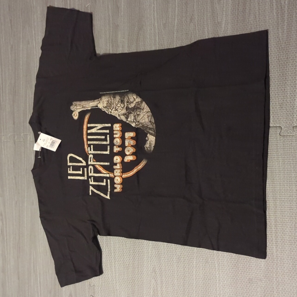 Led Zeppelin World Tour 1971 Black T-Shirt - Picture 3 of 7